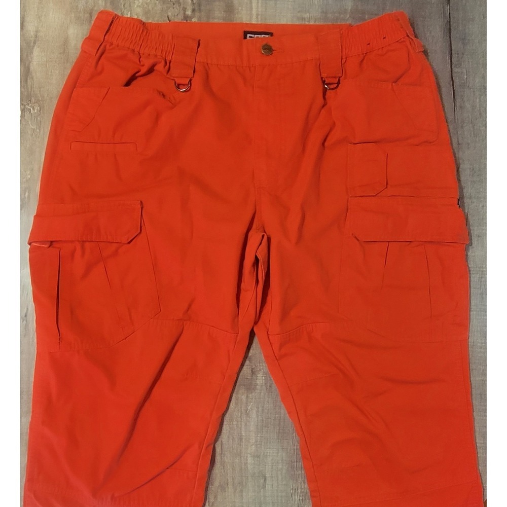 CQR Tactical Cargo Pants Mens 38x34 Orang Ripstop Utility Outdoor Workwear